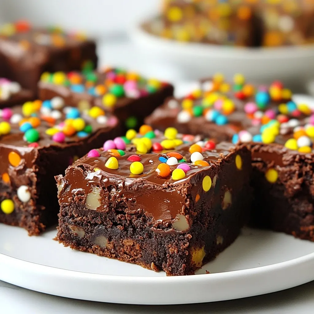 Homemade Cosmic Brownies Delightful Chocolate Treat