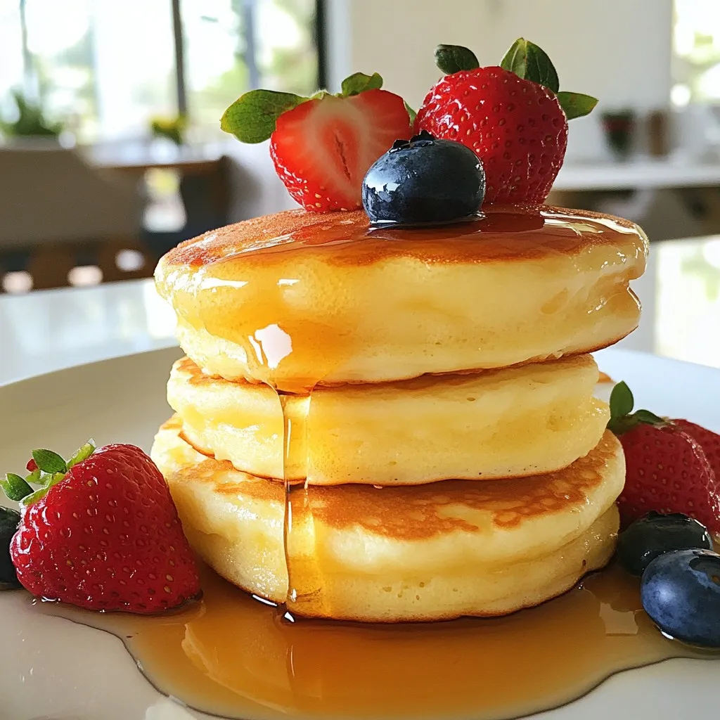 Fluffy Japanese Souffle Pancakes Whipped to Perfection