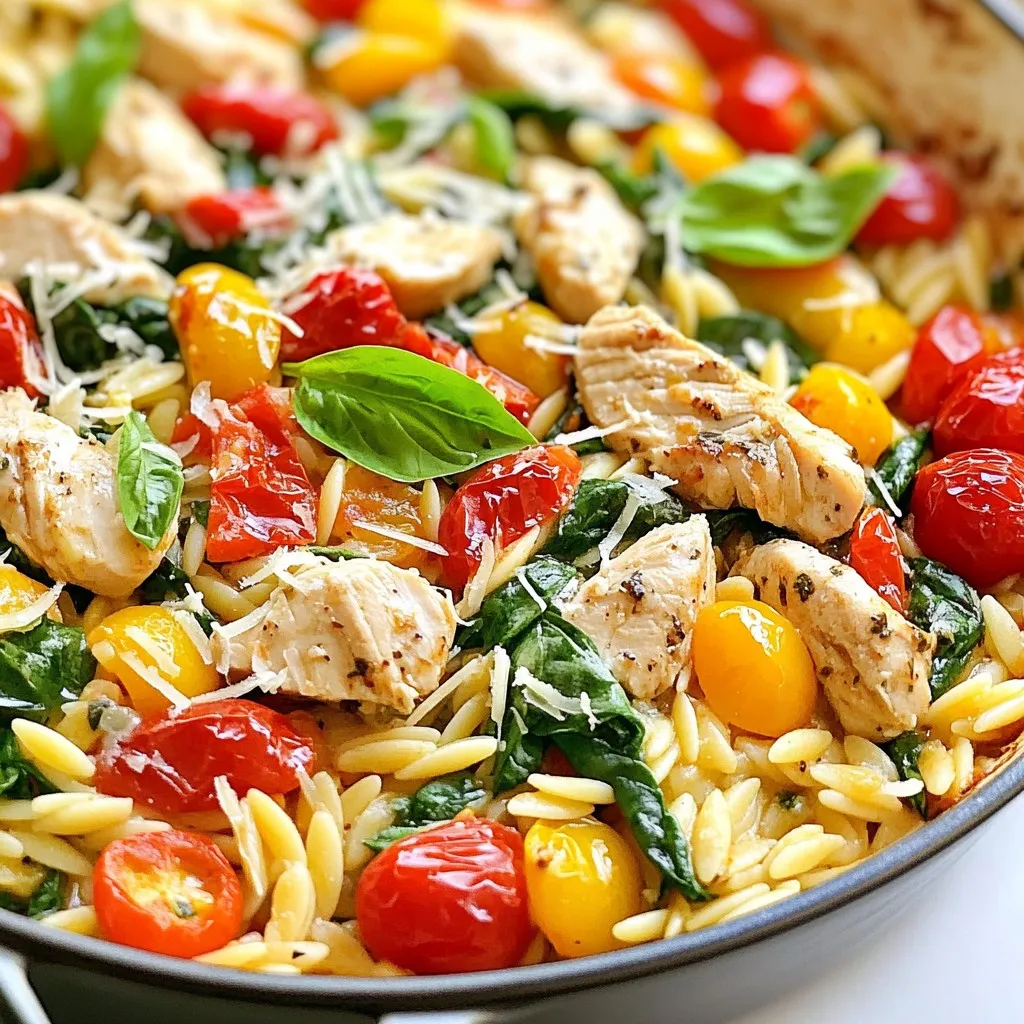 One-Pot Tuscan Chicken Orzo Flavorful Weeknight Meal