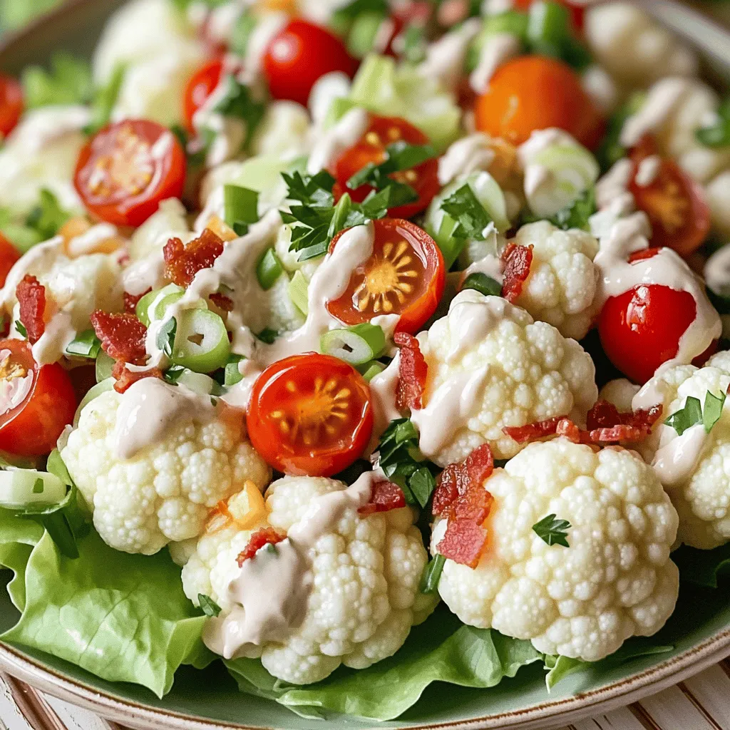 BLT Cauliflower Salad Fresh and Flavorful Delight