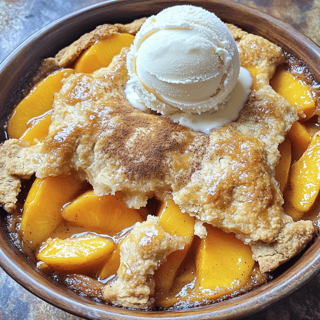 Fresh Peach Cobbler Simple and Delicious Dessert Treat