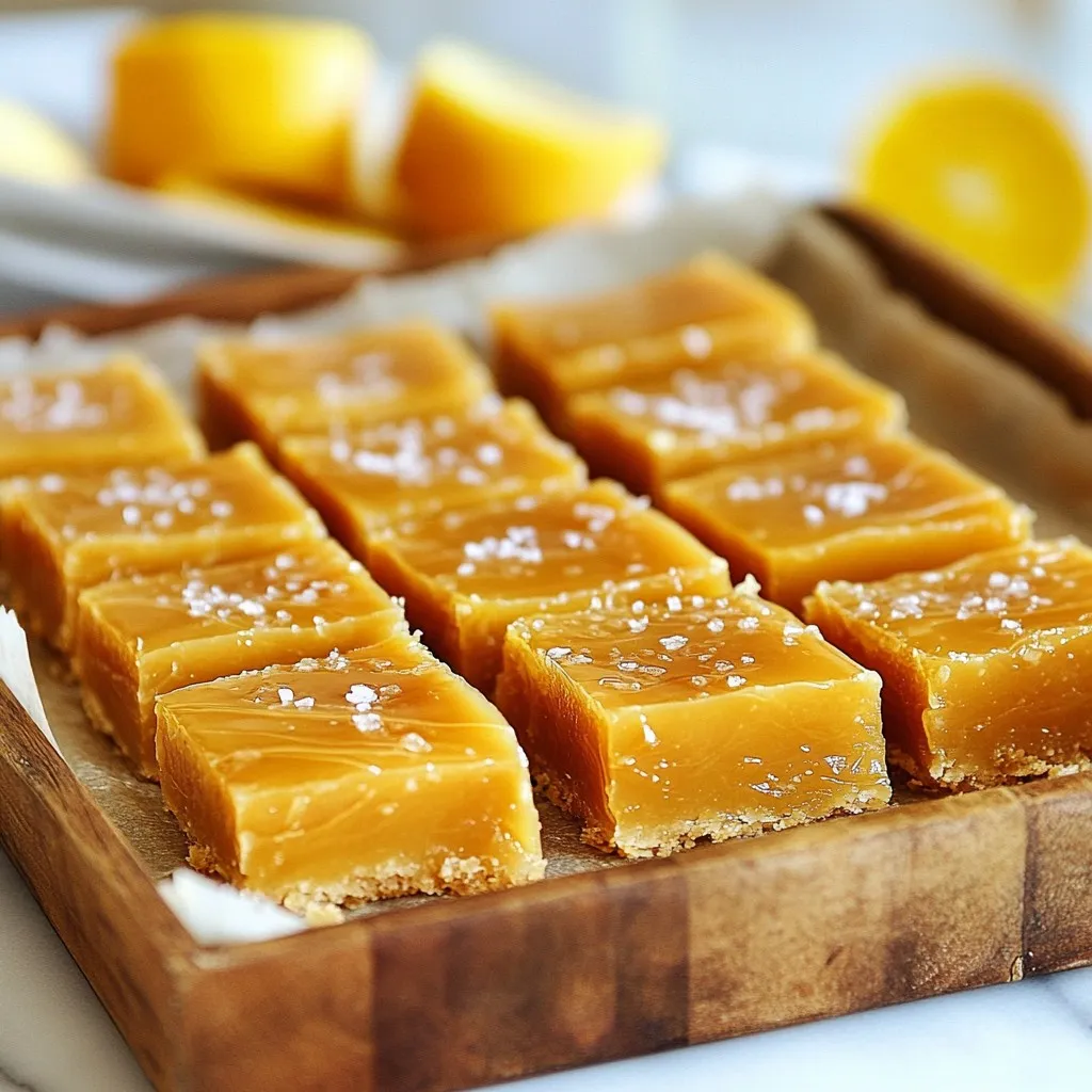 Soft Salted Caramel Bars Irresistible Dessert Recipe
