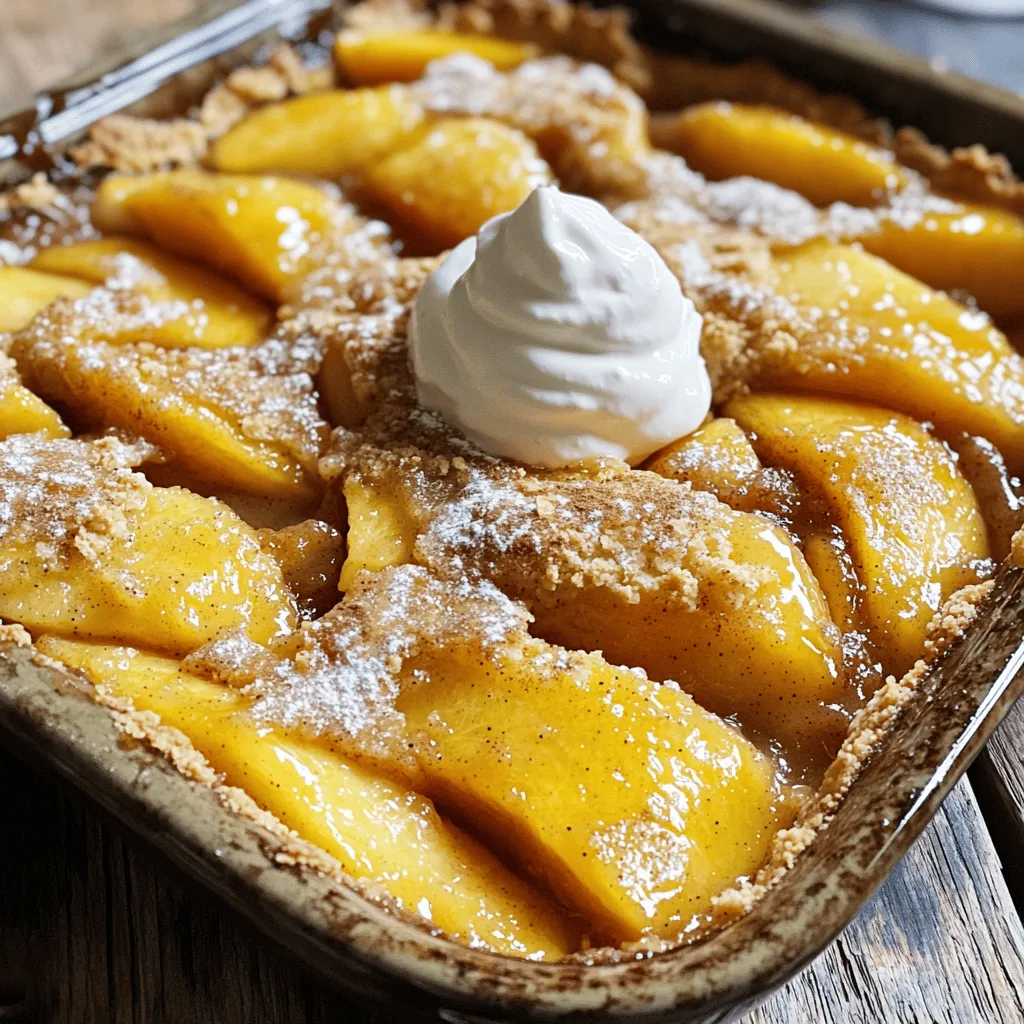 Super Easy Peach Cobbler Delightful Family Dessert