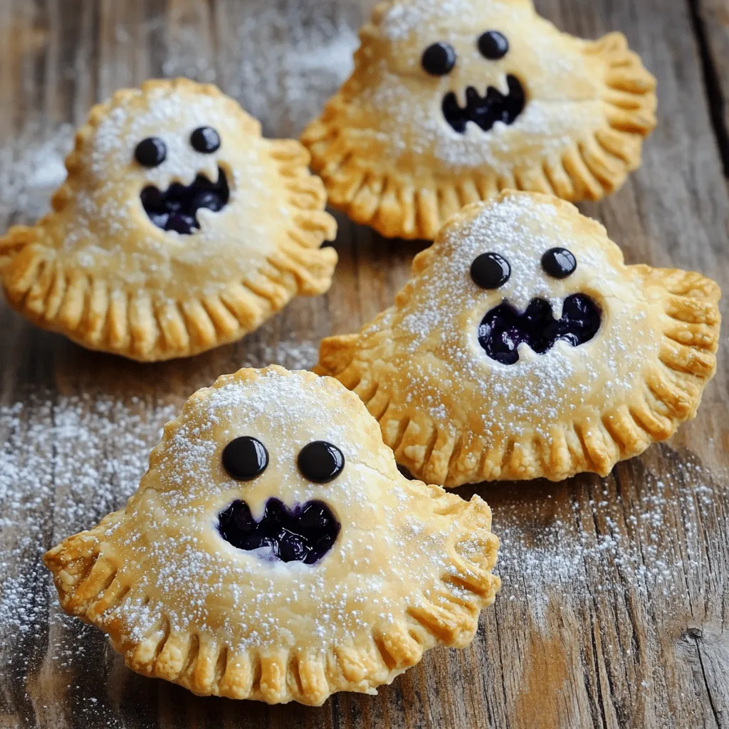 Vegan Blueberry Ghost Hand Pies Perfectly Spooky Treat