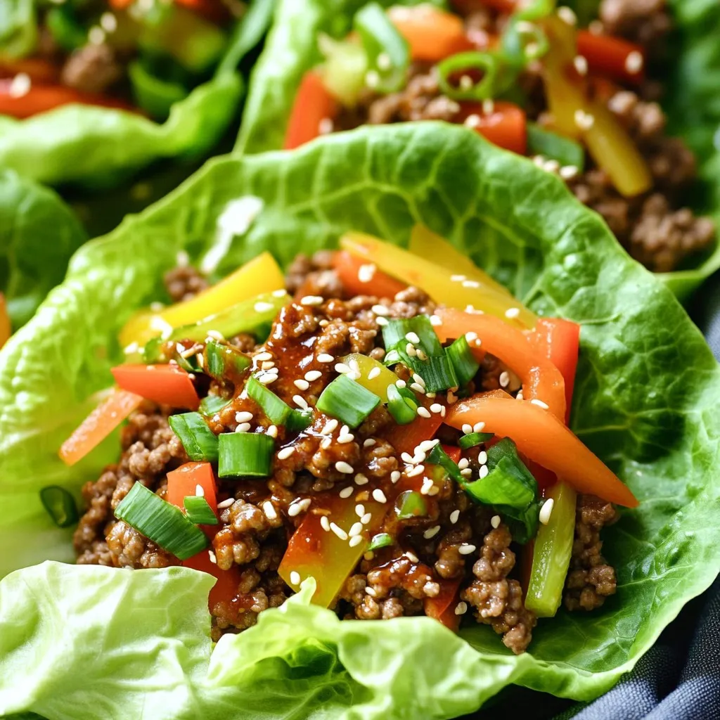 Minute Chili Garlic Beef Lettuce Wraps Flavor Boost