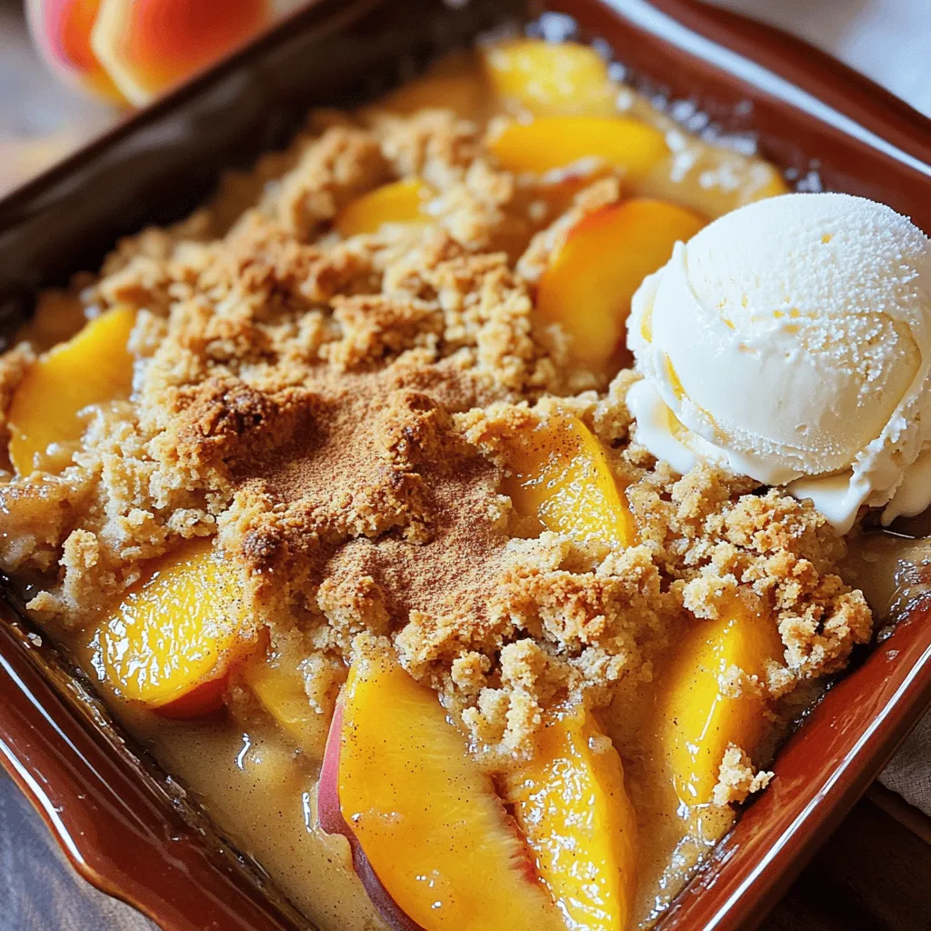 Simple Peach Crisp Delicious and Easy Dessert Recipe