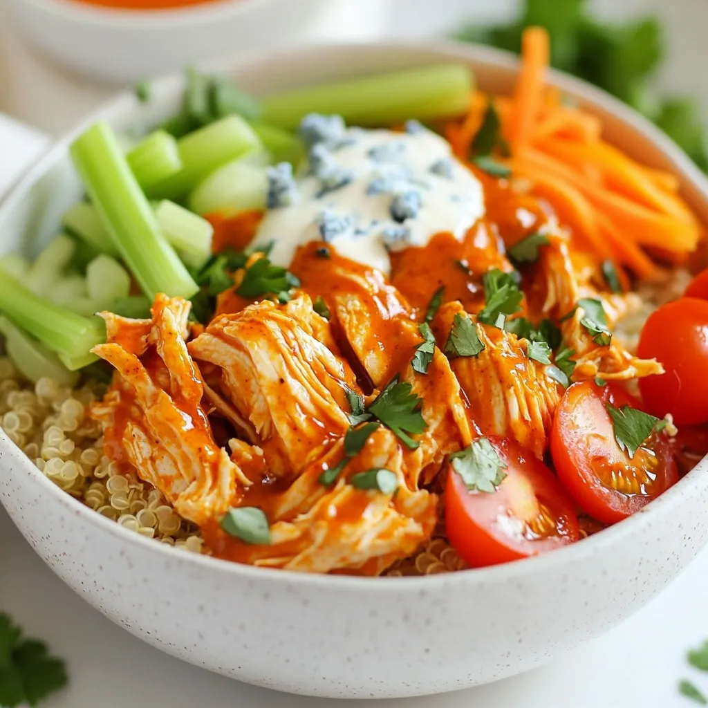 Buffalo Chicken Bowls Easy Recipe for Dinner Delight