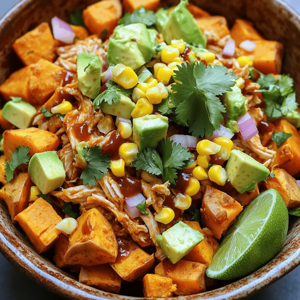 BBQ Chicken Sweet Potato Bowl Flavorful and Filling Meal
