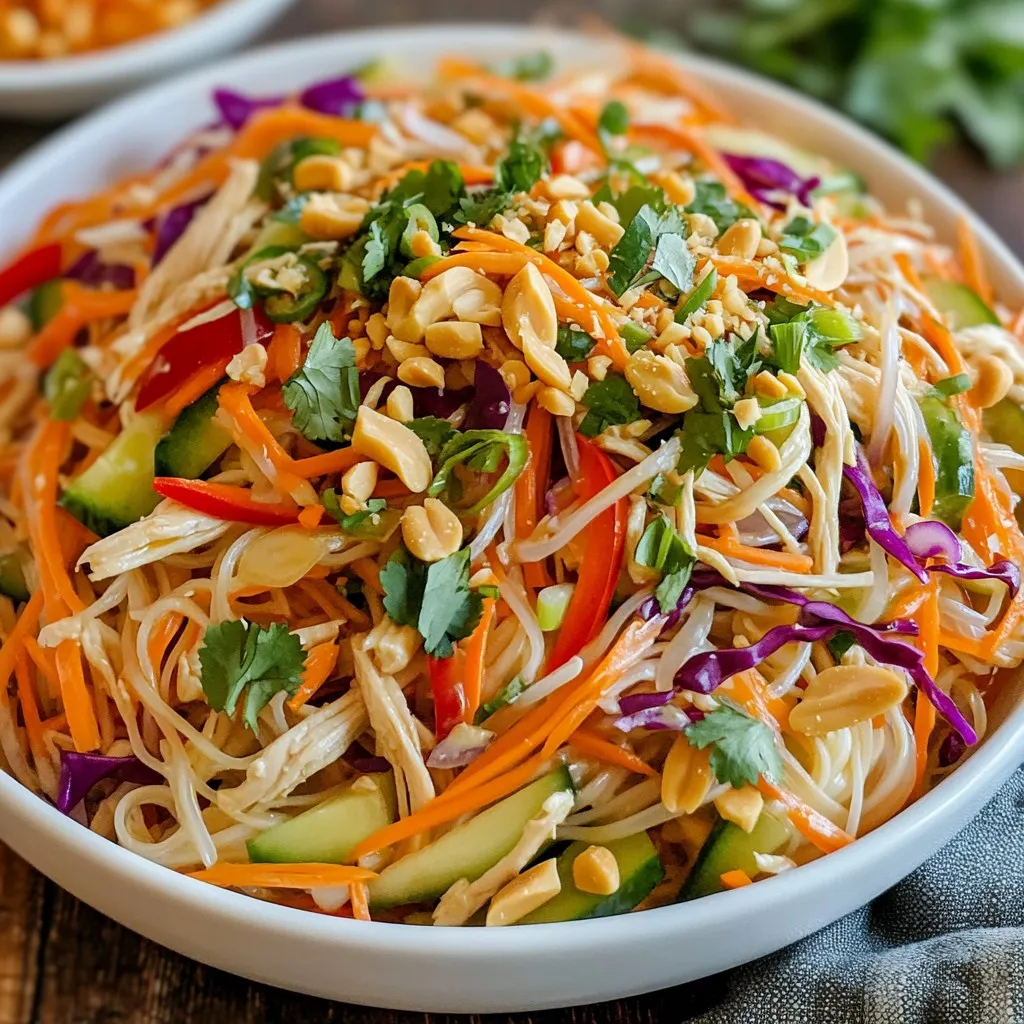 Thai Peanut Noodle Salad Flavorful and Fresh Dish