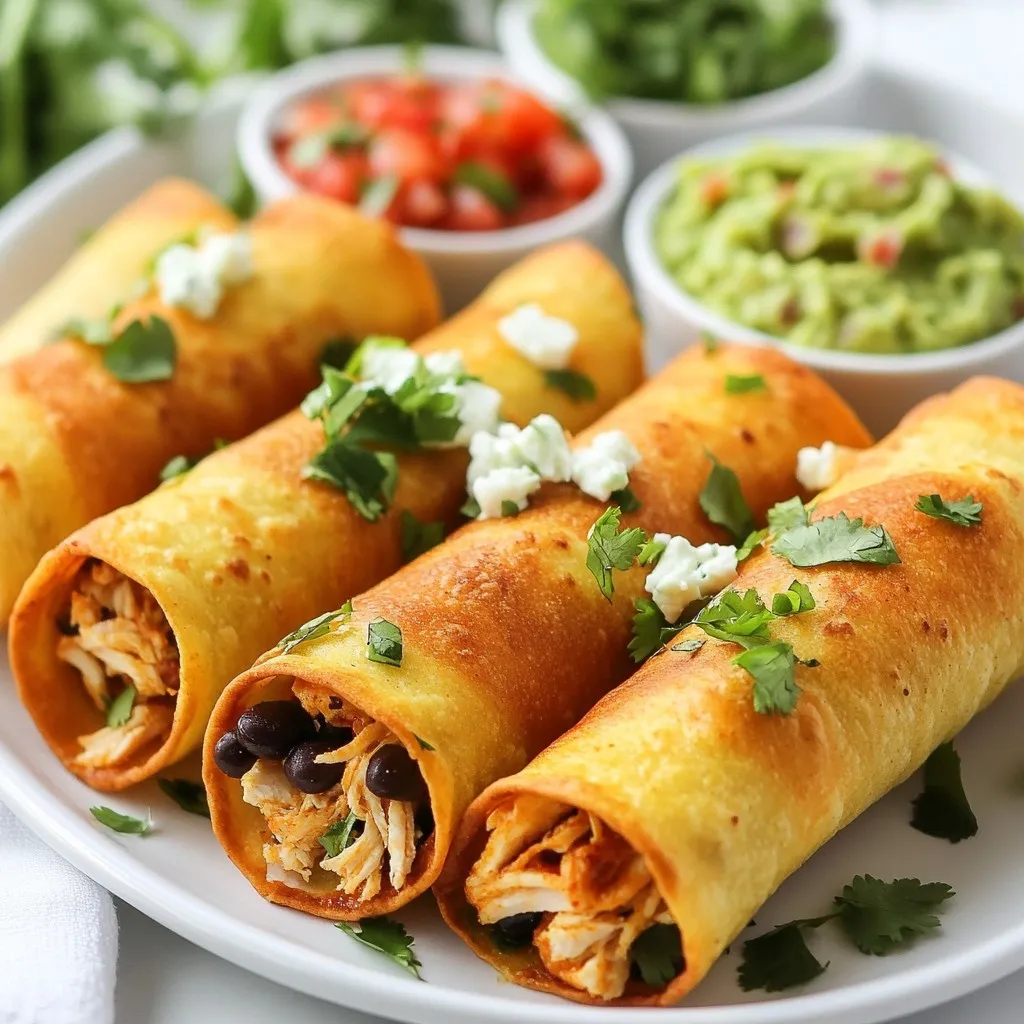 Crispy Chicken Taquitos Flavorful and Easy Recipe
