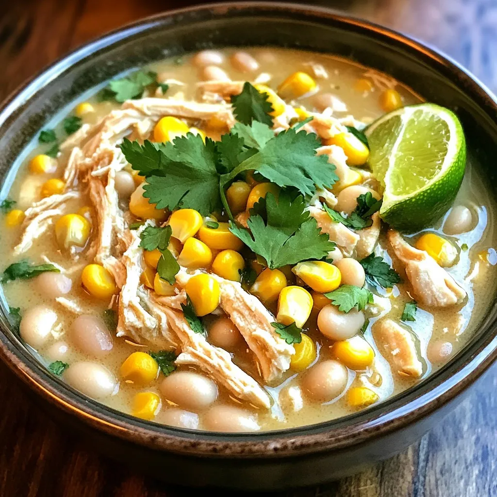 Slow Cooker White Chicken Chili Flavorful Comfort Dish