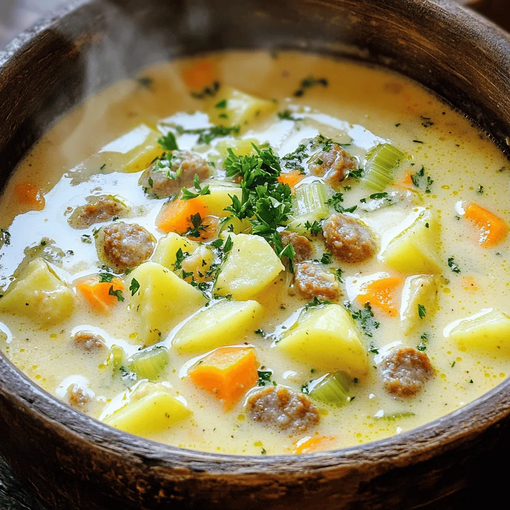 Creamy Sausage and Potato Chowder Comforting Meal