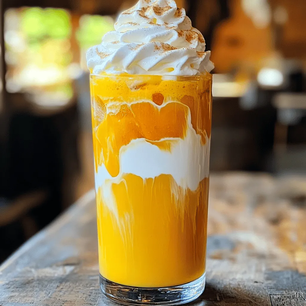 Iced Pumpkin Cream Chai Latte Easy Fall Beverage