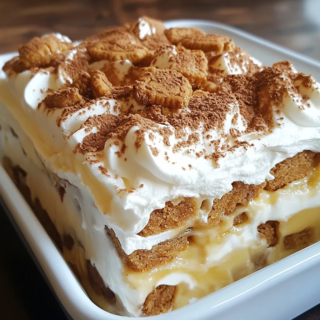 Ingredient Biscoff Lasagna Delicious Dessert Treat