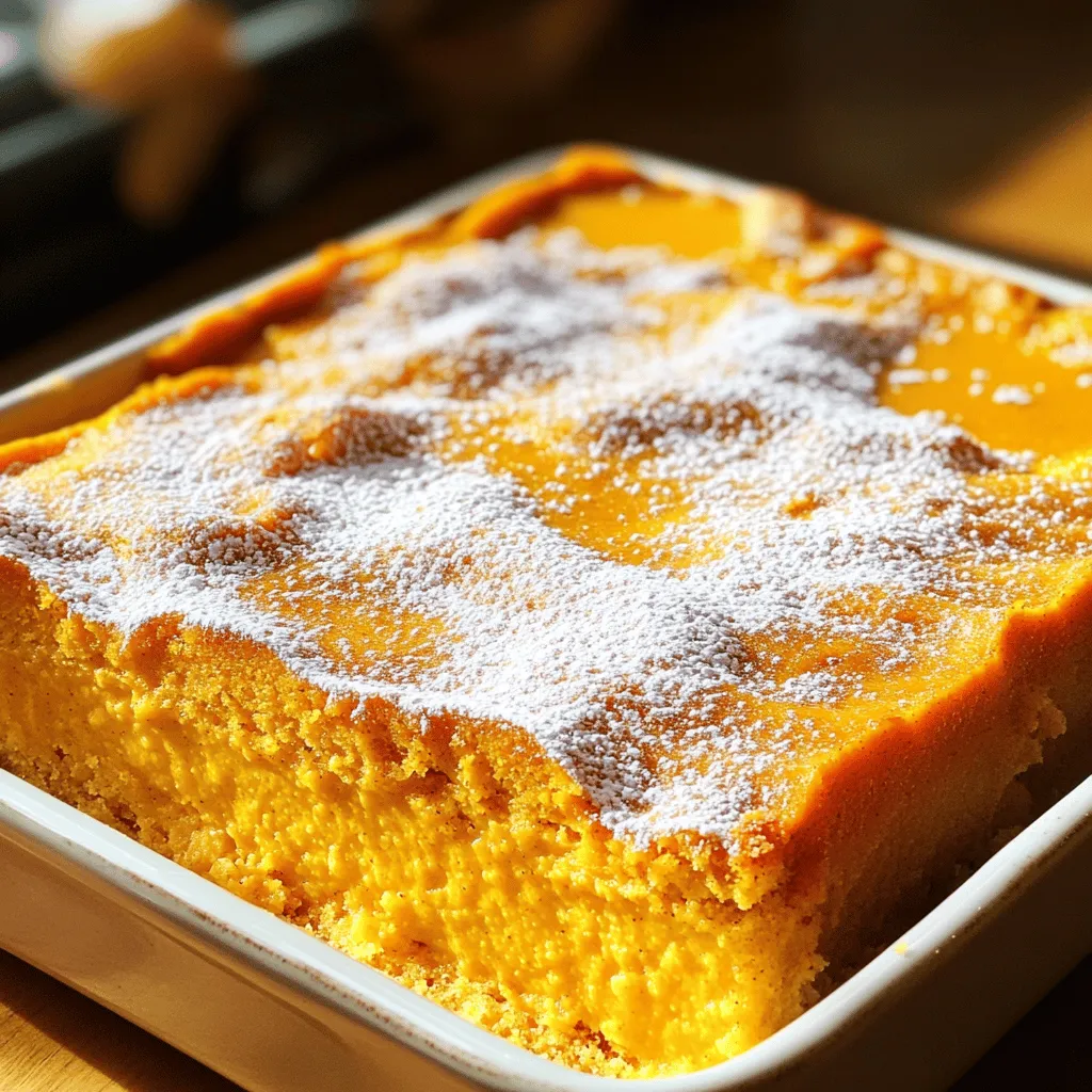 Pumpkin Magic Custard Cake Irresistible Dessert Delight
