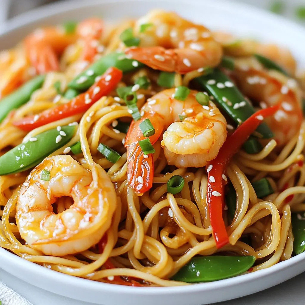 One-Pan Shrimp Lo Mein Flavorful Dinner Delight