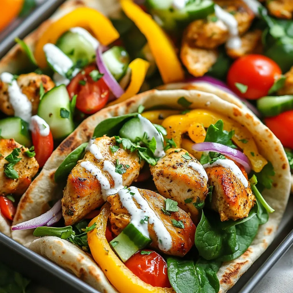 Sheet Pan Chicken Pitas with Ranch Flavor Boost