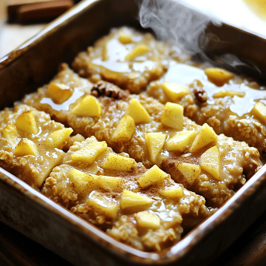 Amish-Style Apple Cinnamon Baked Oatmeal Delight