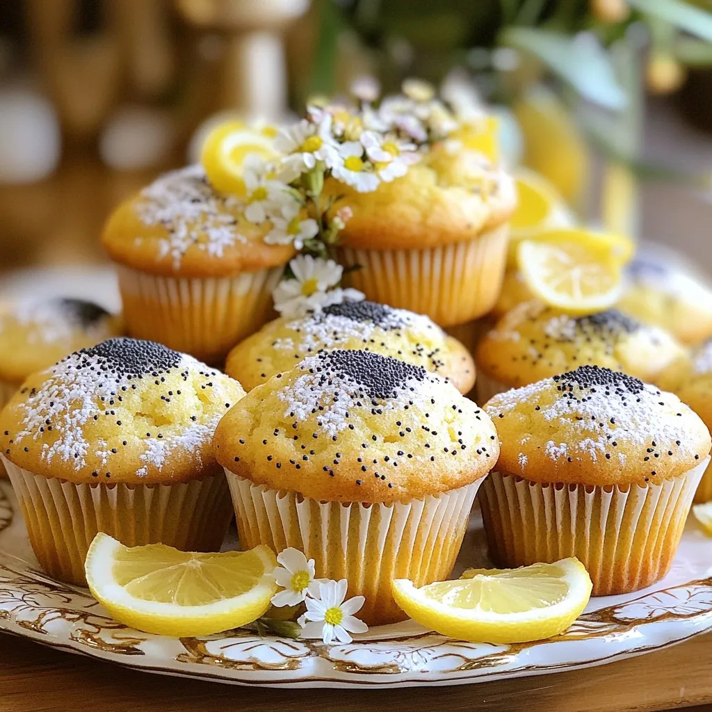 Lemon Poppy Seed Greek Yogurt Muffins Delightful Recipe
