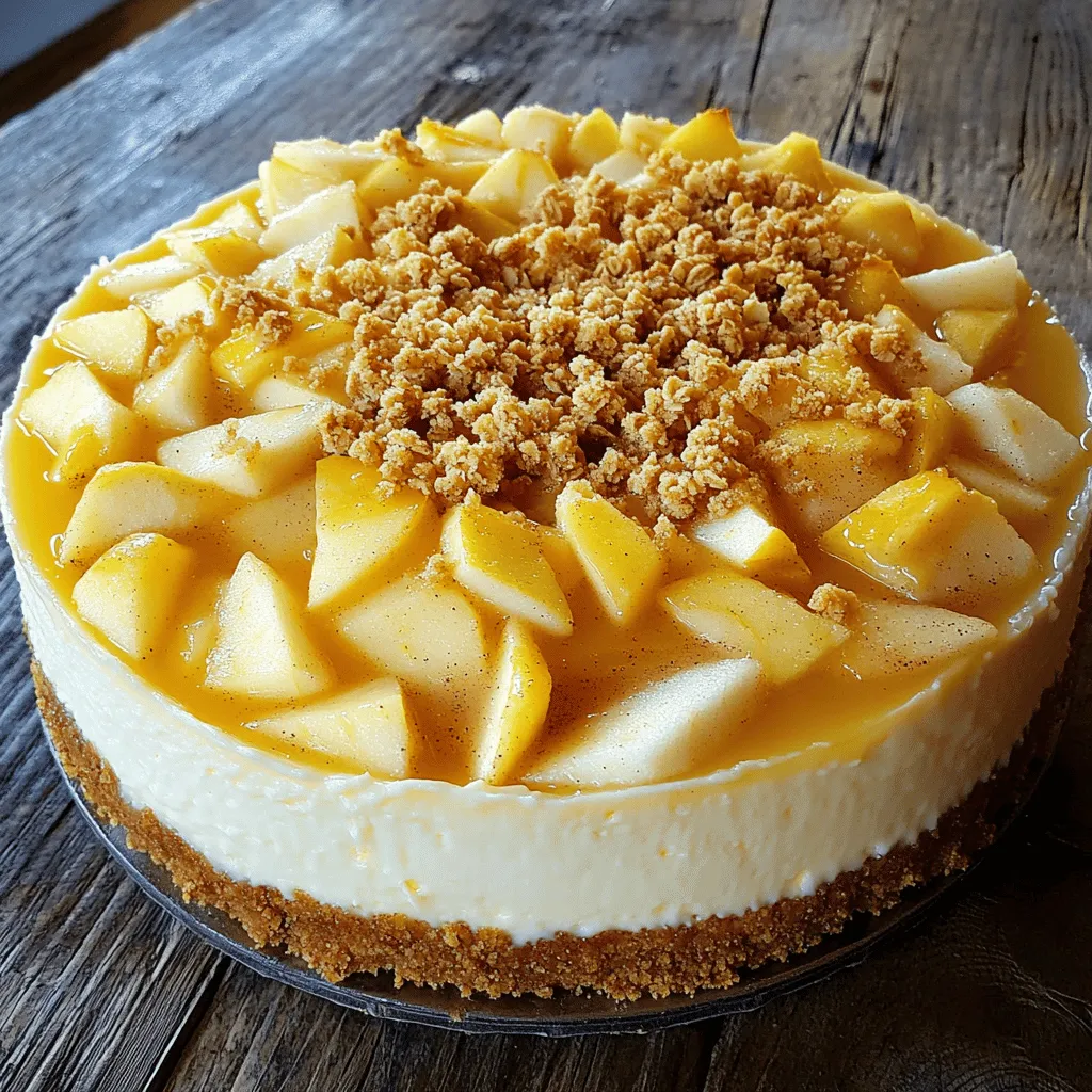 Creamy Apple Crumble Cheesecake Delightful Dessert Recipe