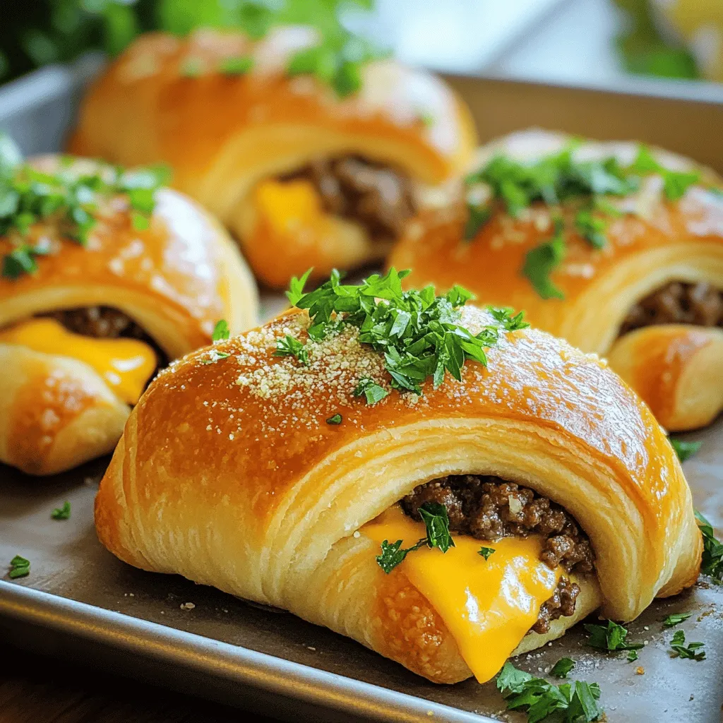 Garlic Parmesan Cheeseburger Bombs Easy Recipe