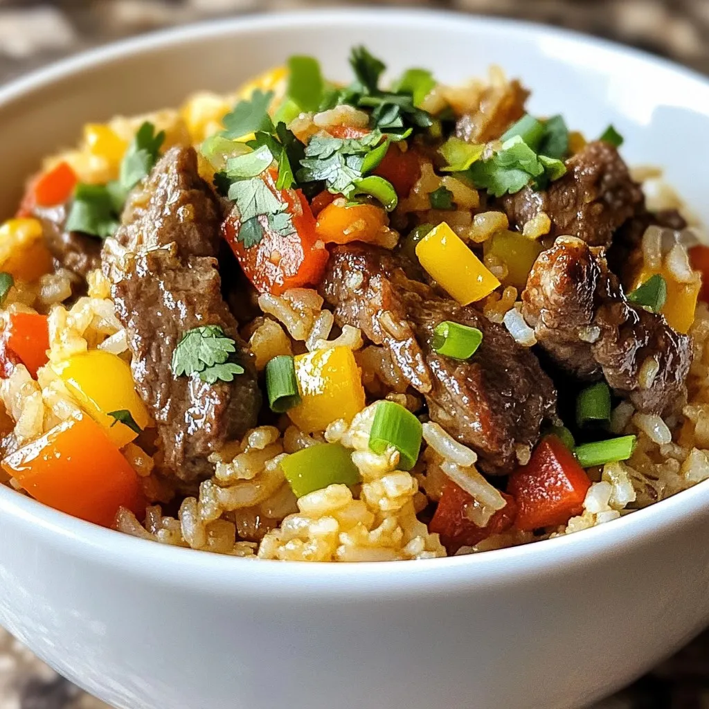 Crispy Chili Beef Fried Rice Flavorful Easy Recipe