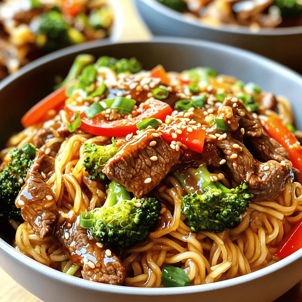 Sticky Beef Noodles Delicious and Flavorful Recipe