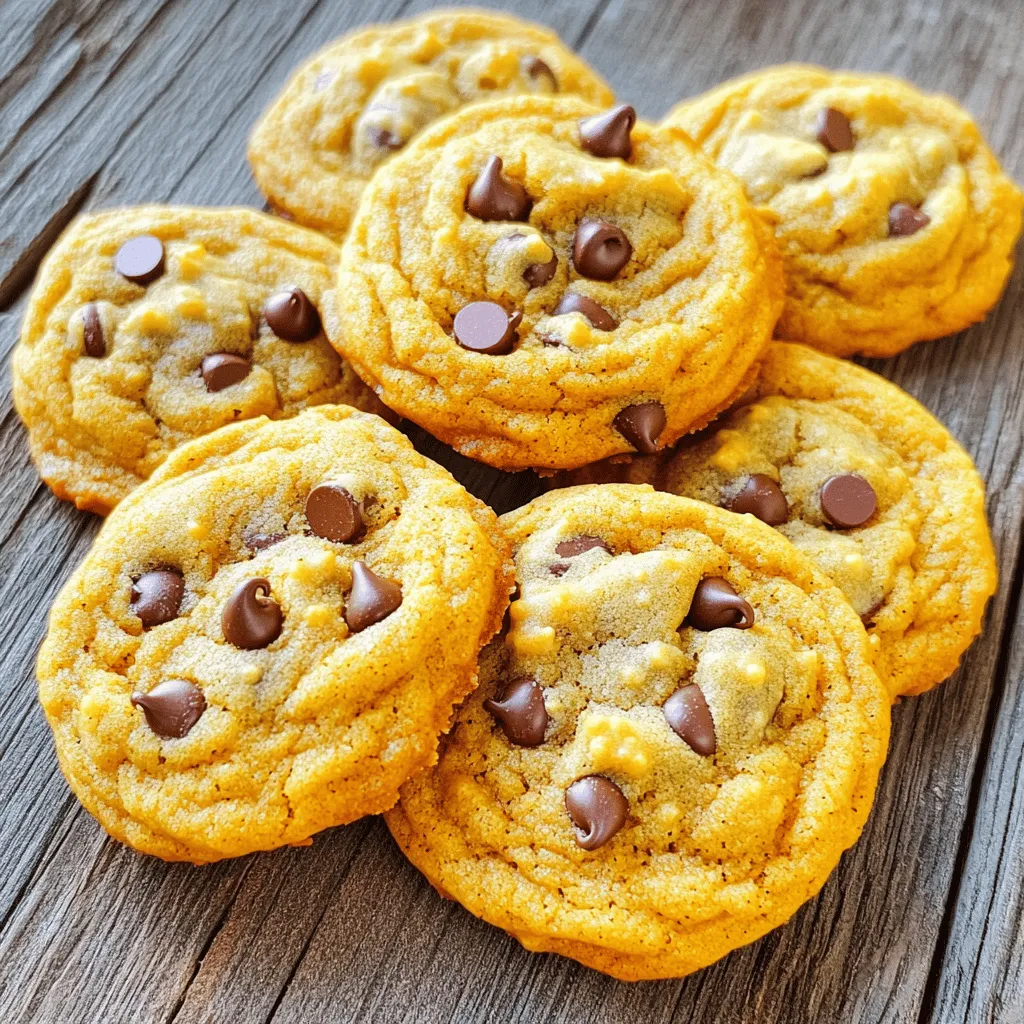 Soft Pumpkin Chocolate Chip Cookies Flavorful Treat