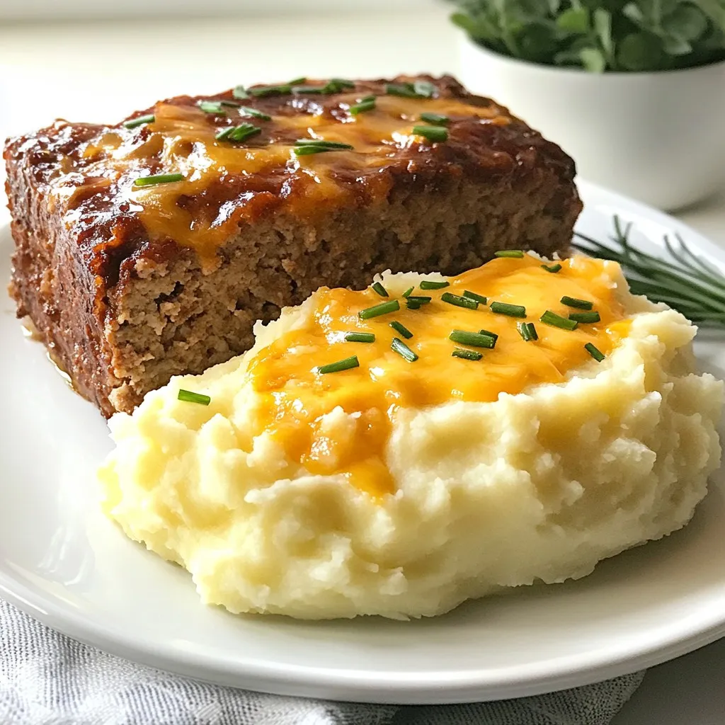 Cheesy Meatloaf and Mashed Potatoes Comfort Dish