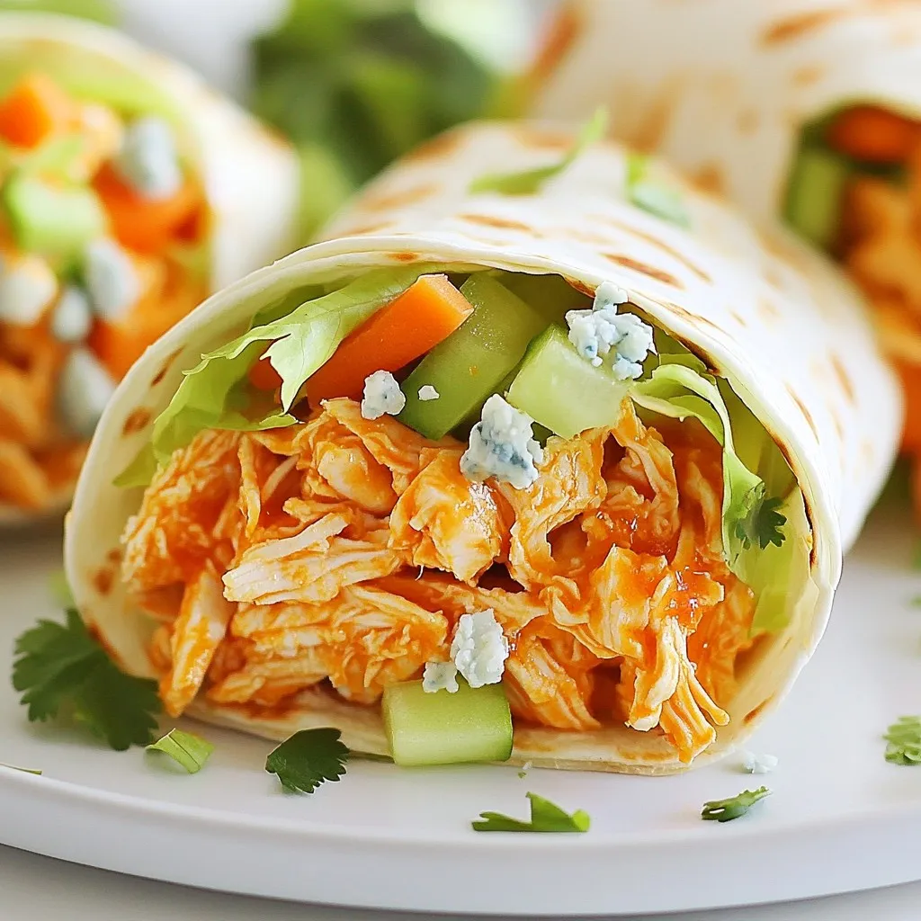 Buffalo Chicken Ranch Wraps Flavorful and Satisfying Meal