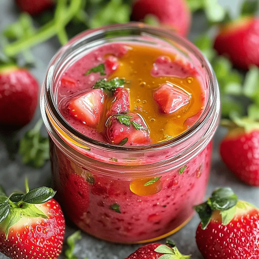 Homemade Strawberry Vinaigrette Fresh and Tasty Recipe