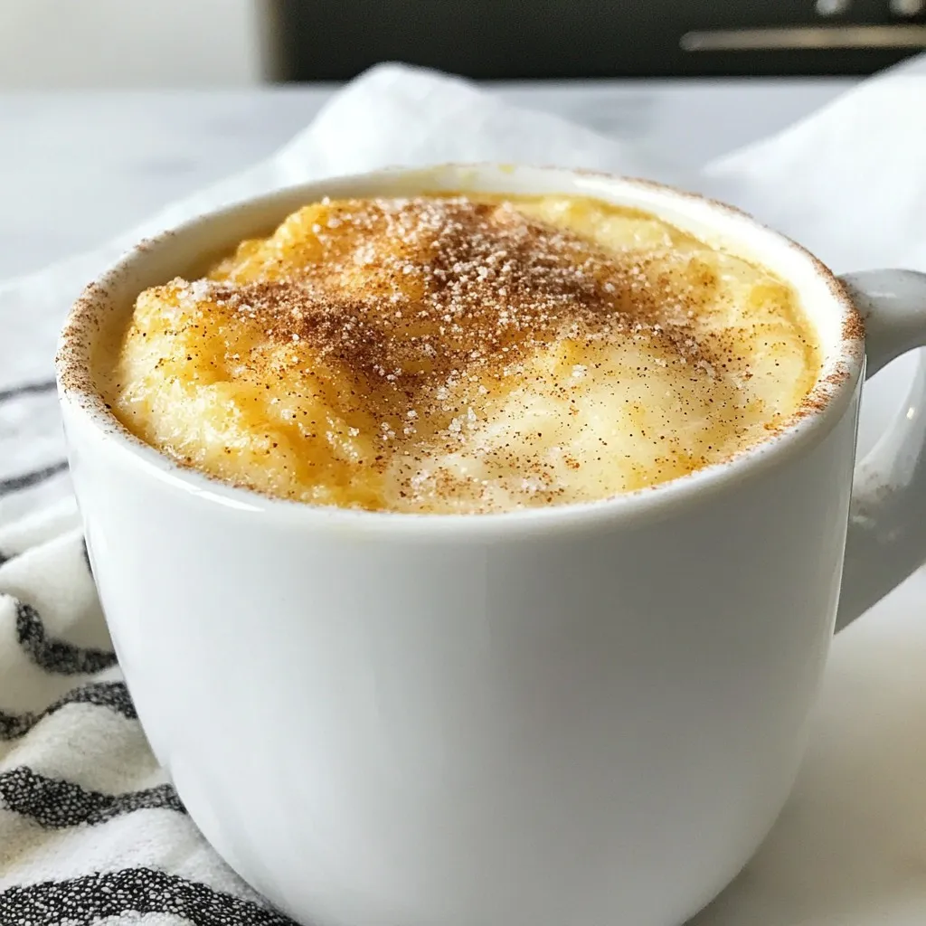 Snickerdoodle Mug Cake Simple and Delicious Recipe