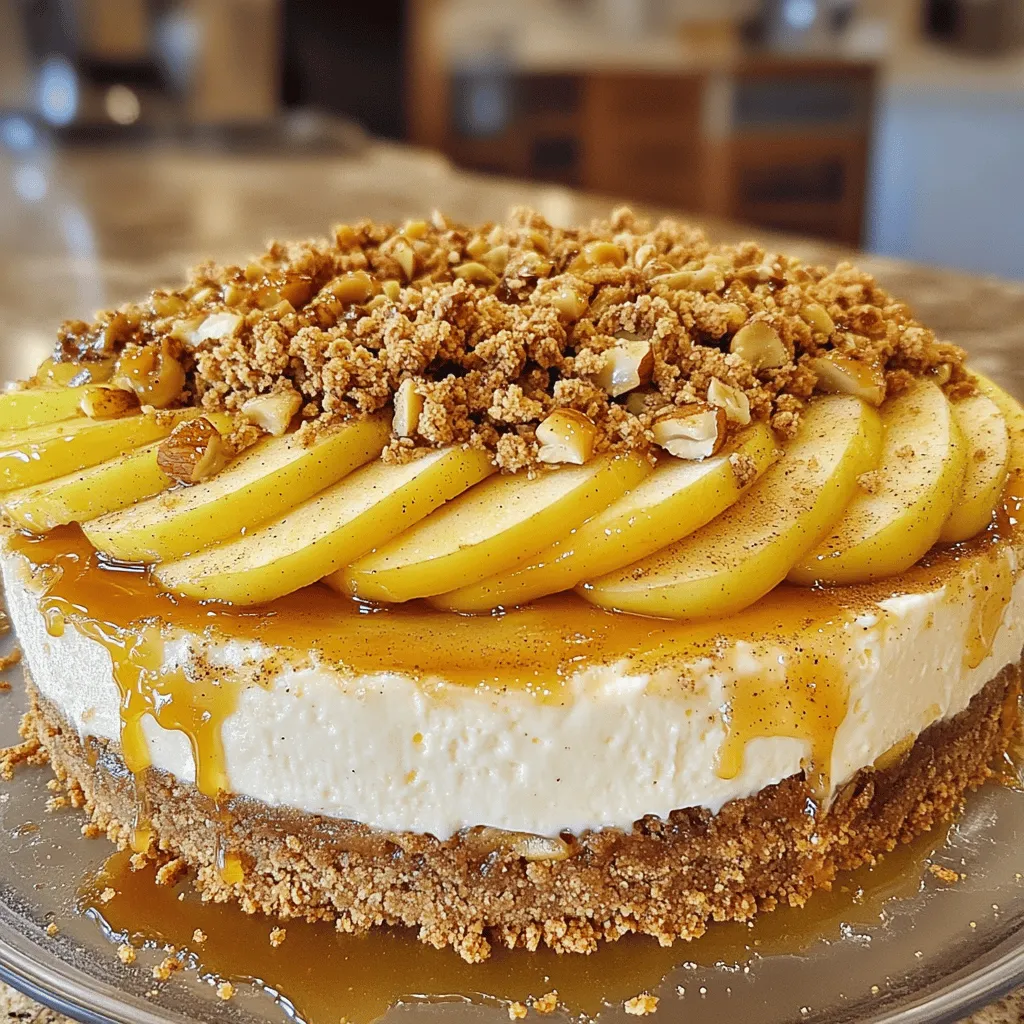 Delicious Apple Crumble Cheesecake Easy and Tasty Recipe