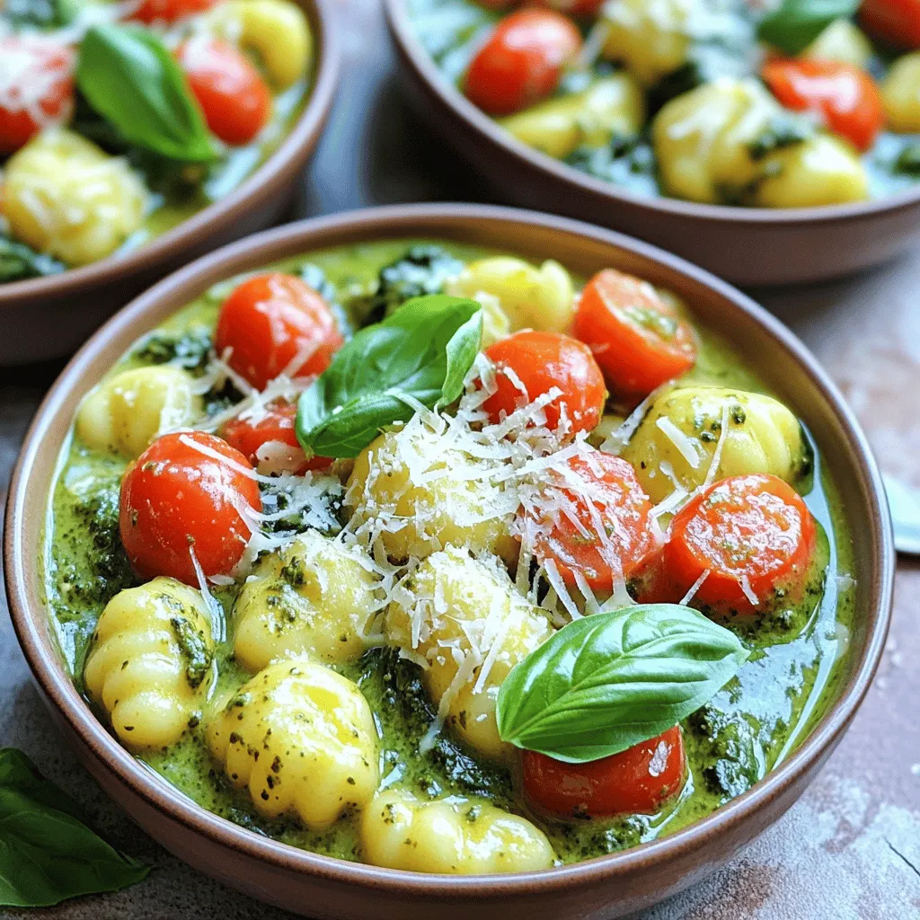 One-Pot Creamy Pesto Chicken Gnocchi Delight