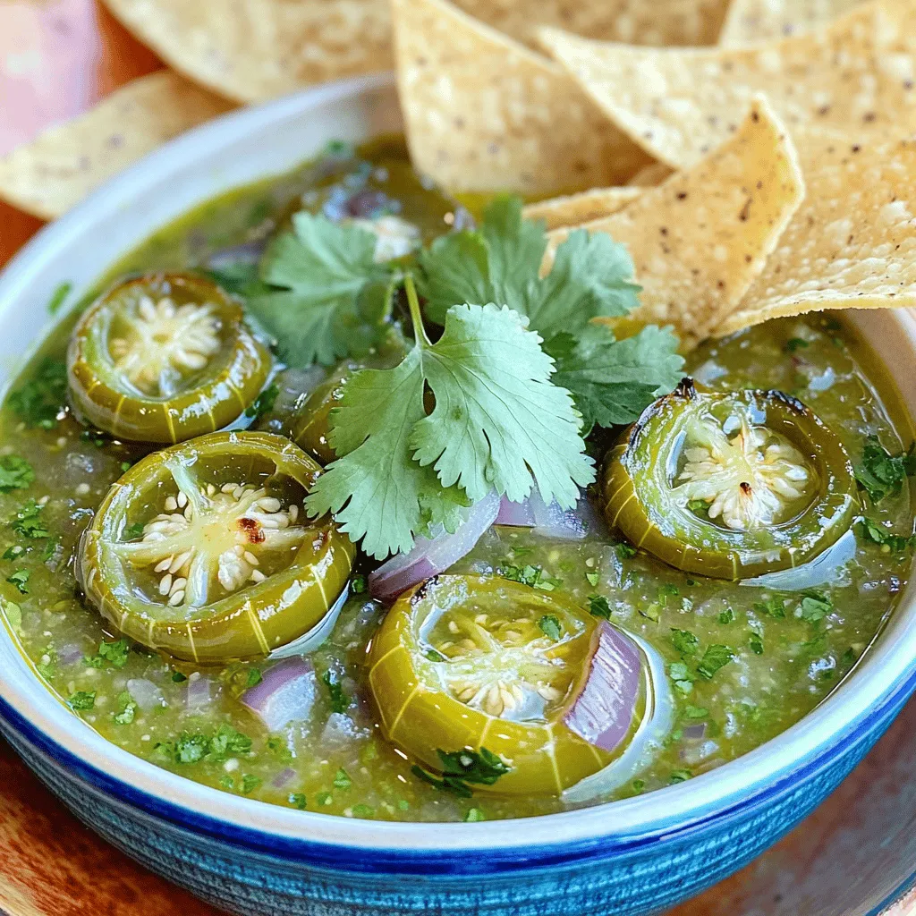 20 Minute Roasted Tomatillo Salsa Verde Delight