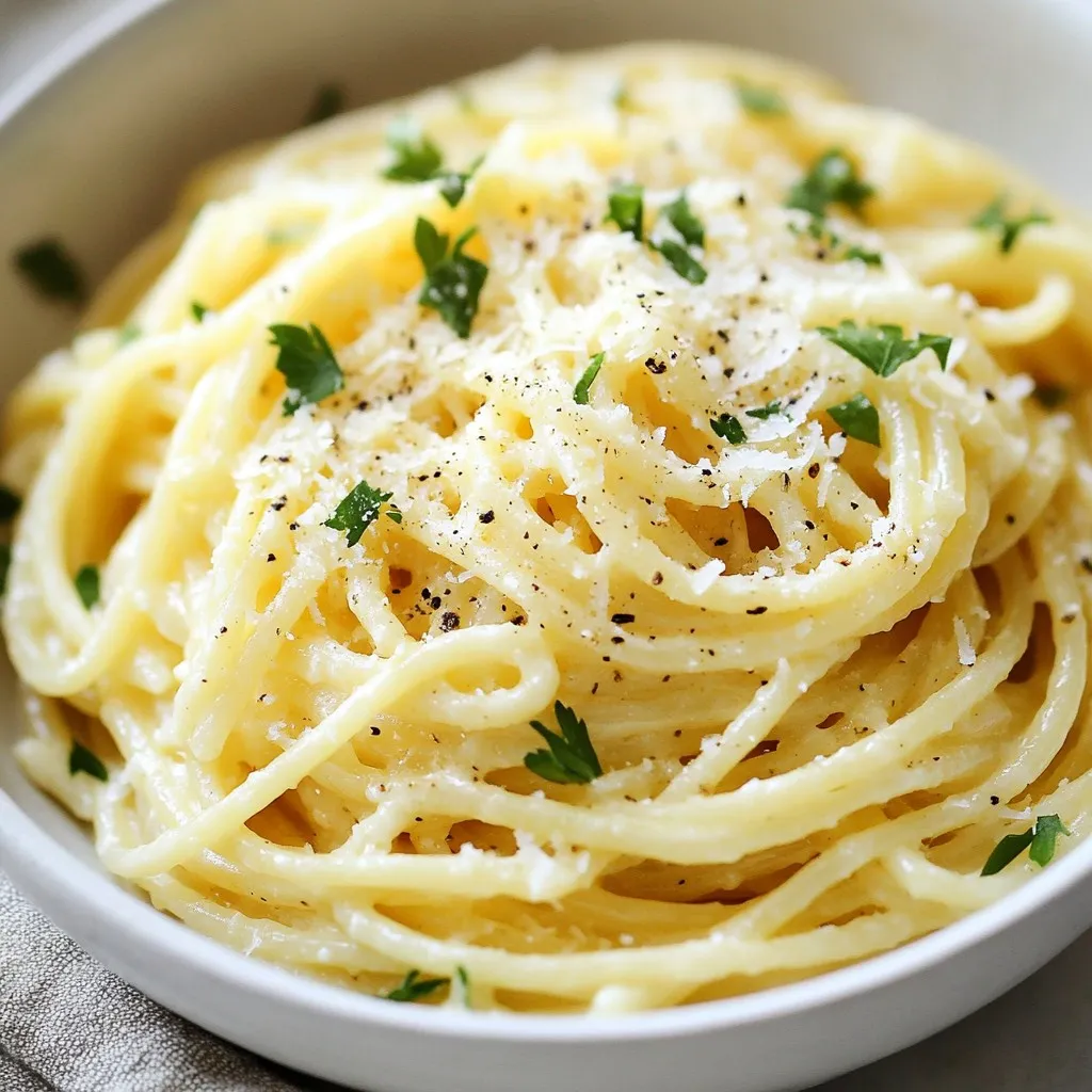 Creamy Garlic Parmesan Spaghetti Rich and Easy Meal
