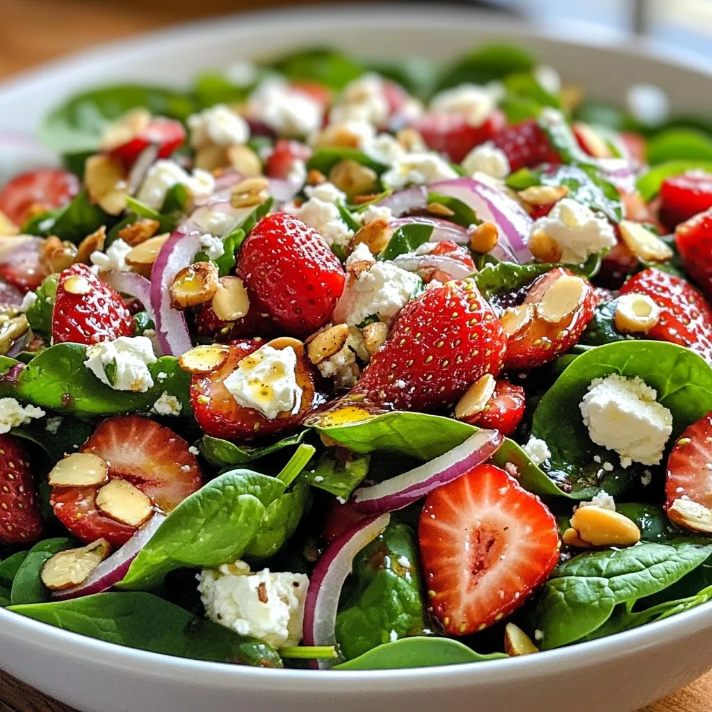 Strawberry Spinach Feta Salad Fresh and Flavorful Meal