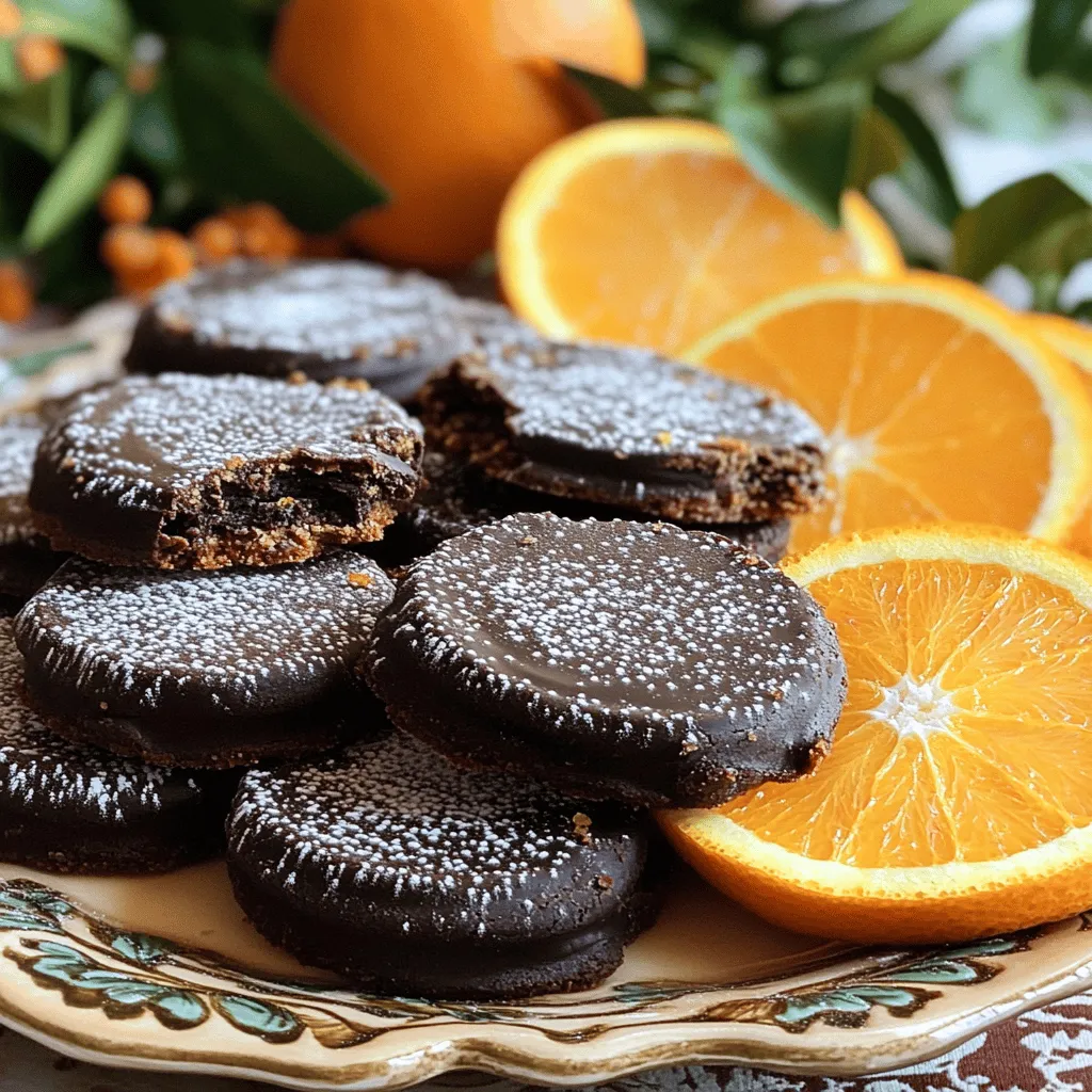Delicious Dark Chocolate Orange Shortbread Cookies