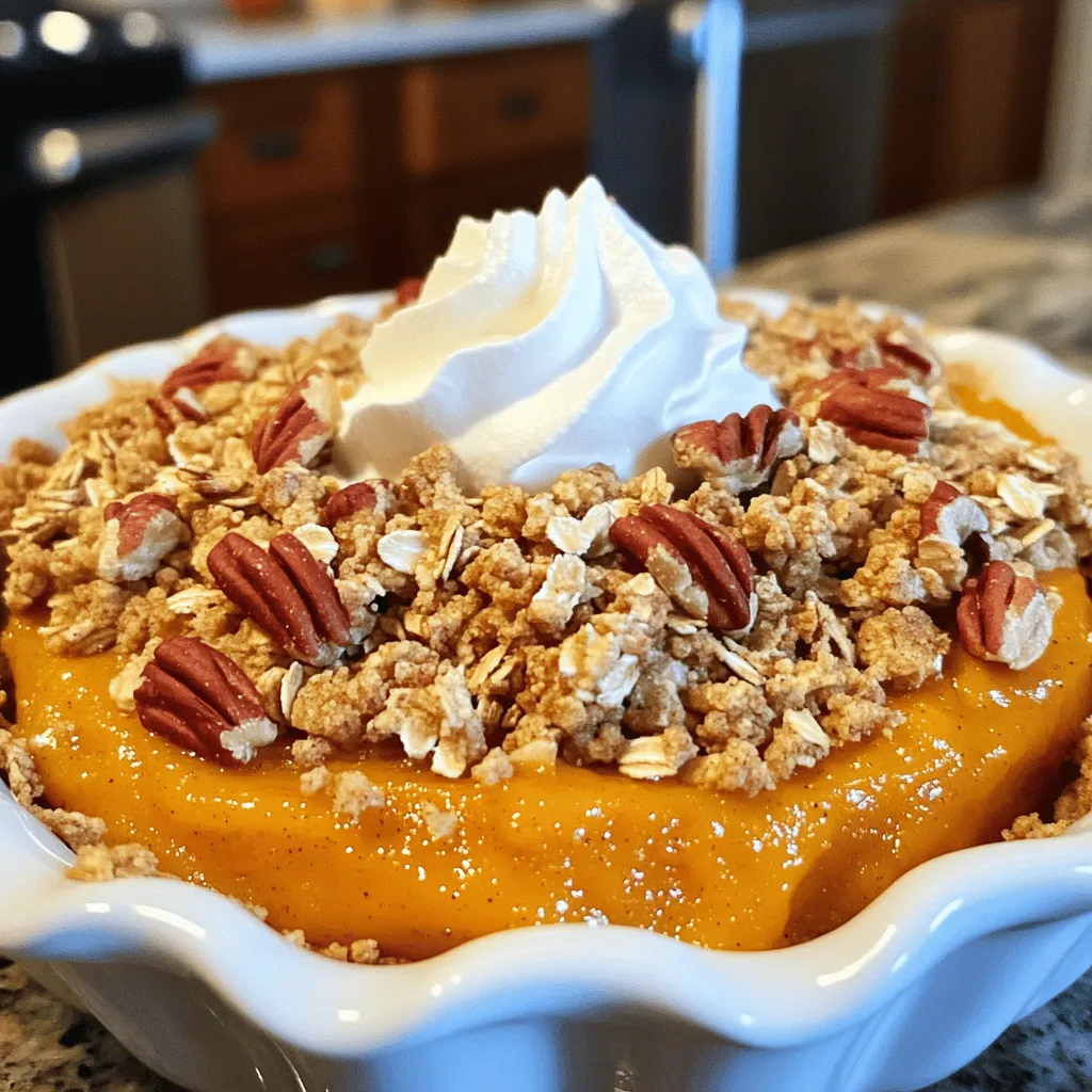 Pumpkin Pie Crisp Delightfully Easy Dessert Recipe
