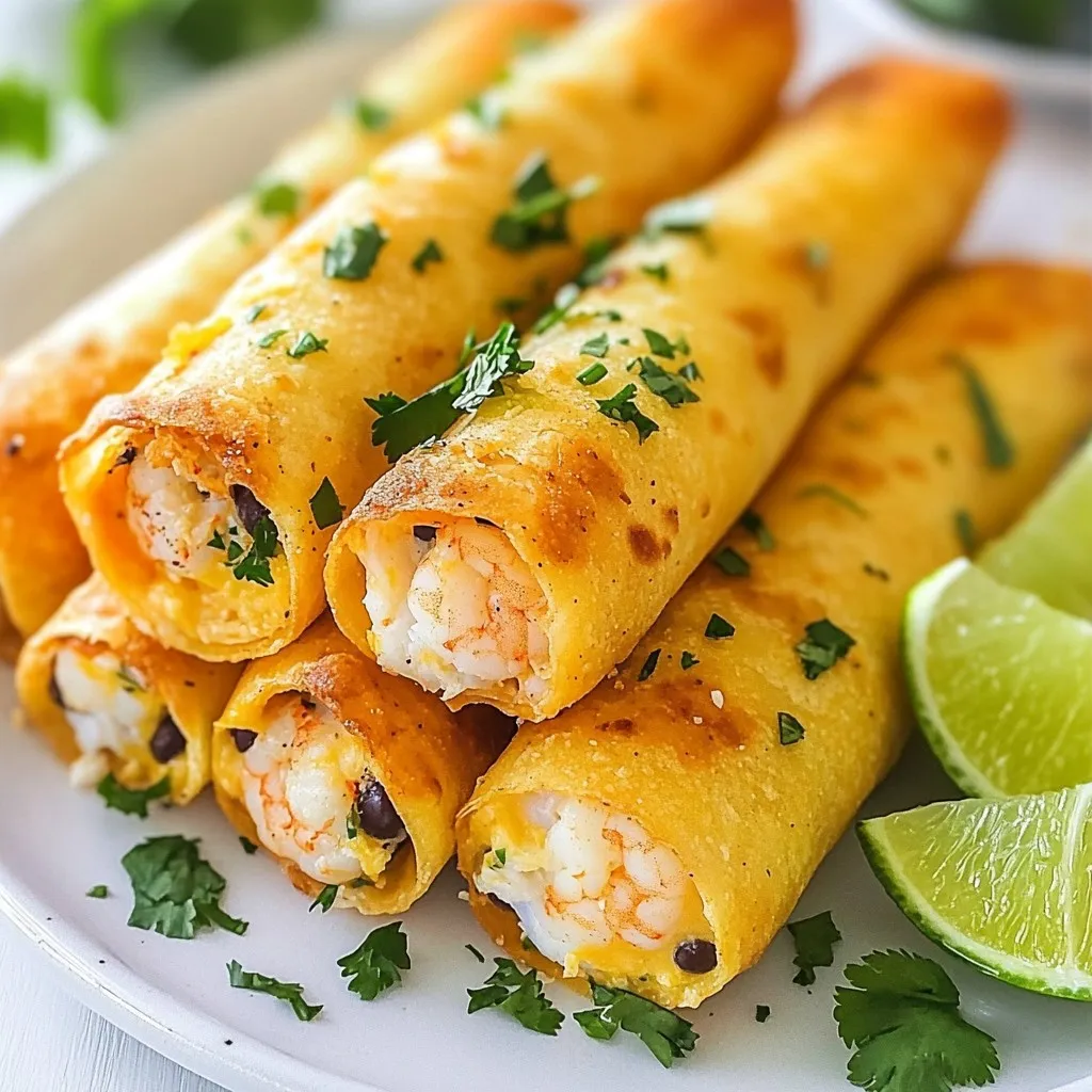 Crab &#038; Shrimp Queso Taquitos Crispy and Flavorful Snack