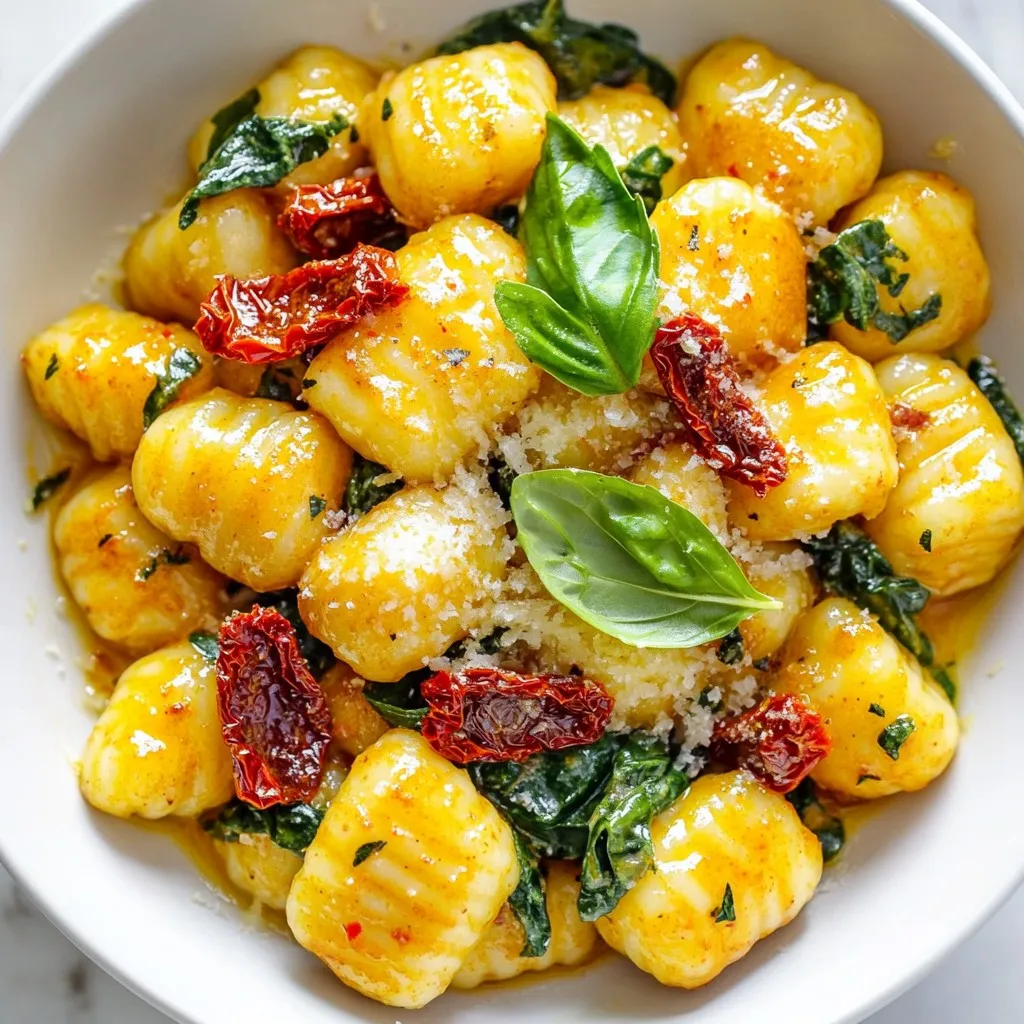 Creamy Tuscan Sun-Dried Tomato Gnocchi Delight