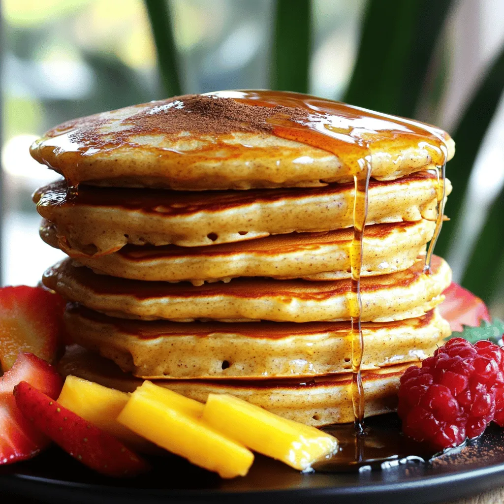 High-Protein Eggnog Cottage Cheese Pancakes Delight