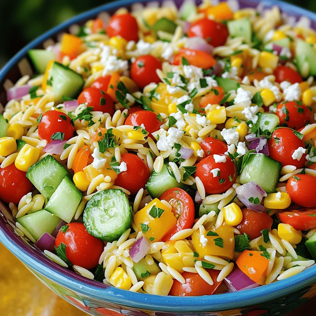 Rainbow Orzo Salad Vibrant and Fresh Side Dish