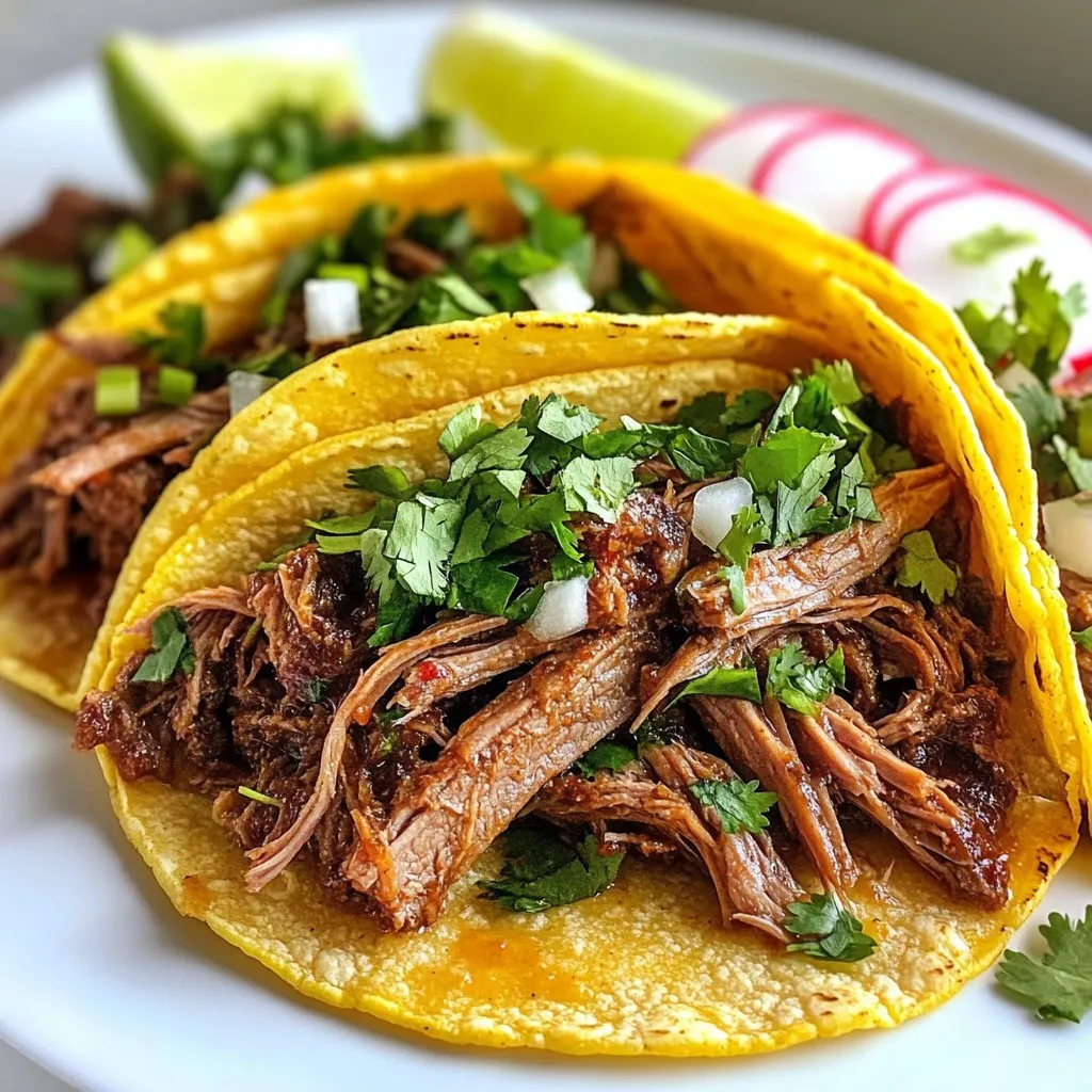 Instant Pot Beef Barbacoa Tacos Savory and Flavorful