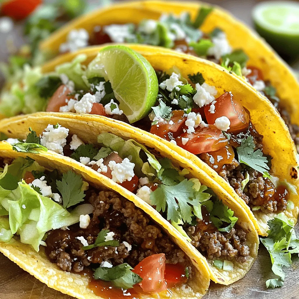 Garlic Butter Honey BBQ Beef Tacos Simple Delight
