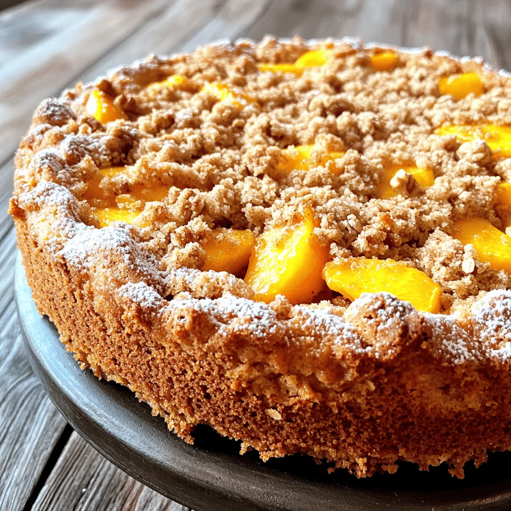 Easy Italian Peach Crumb Cake Simple and Delicious Recipe