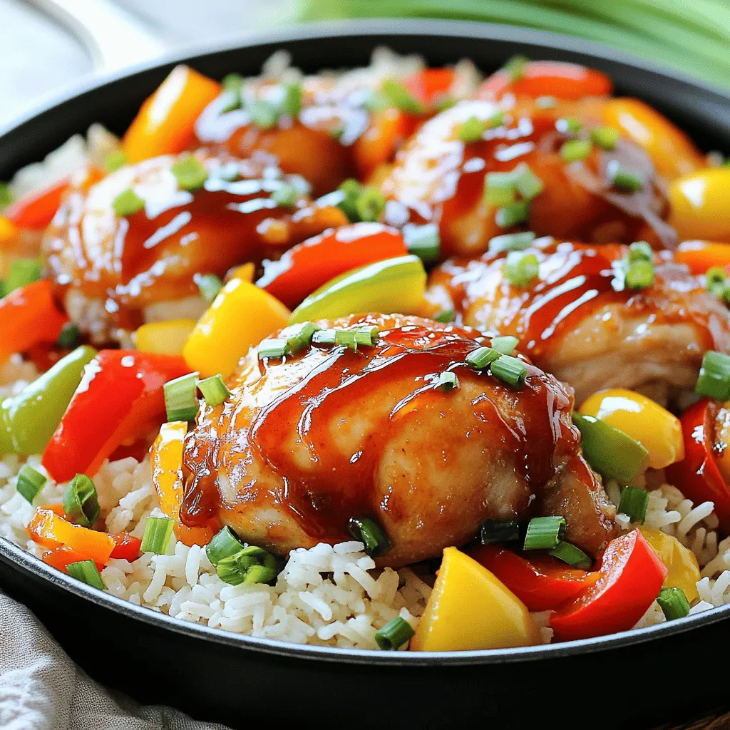 One-Pan Bold Honey BBQ Chicken Rice Delight