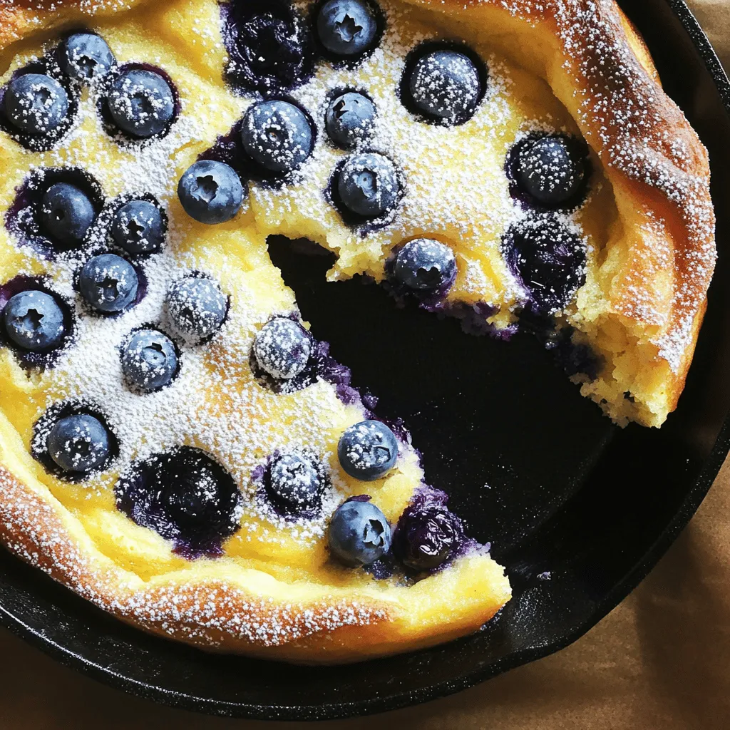 Fresh Lemon-Blueberry Dutch Baby Tasty and Light Dish