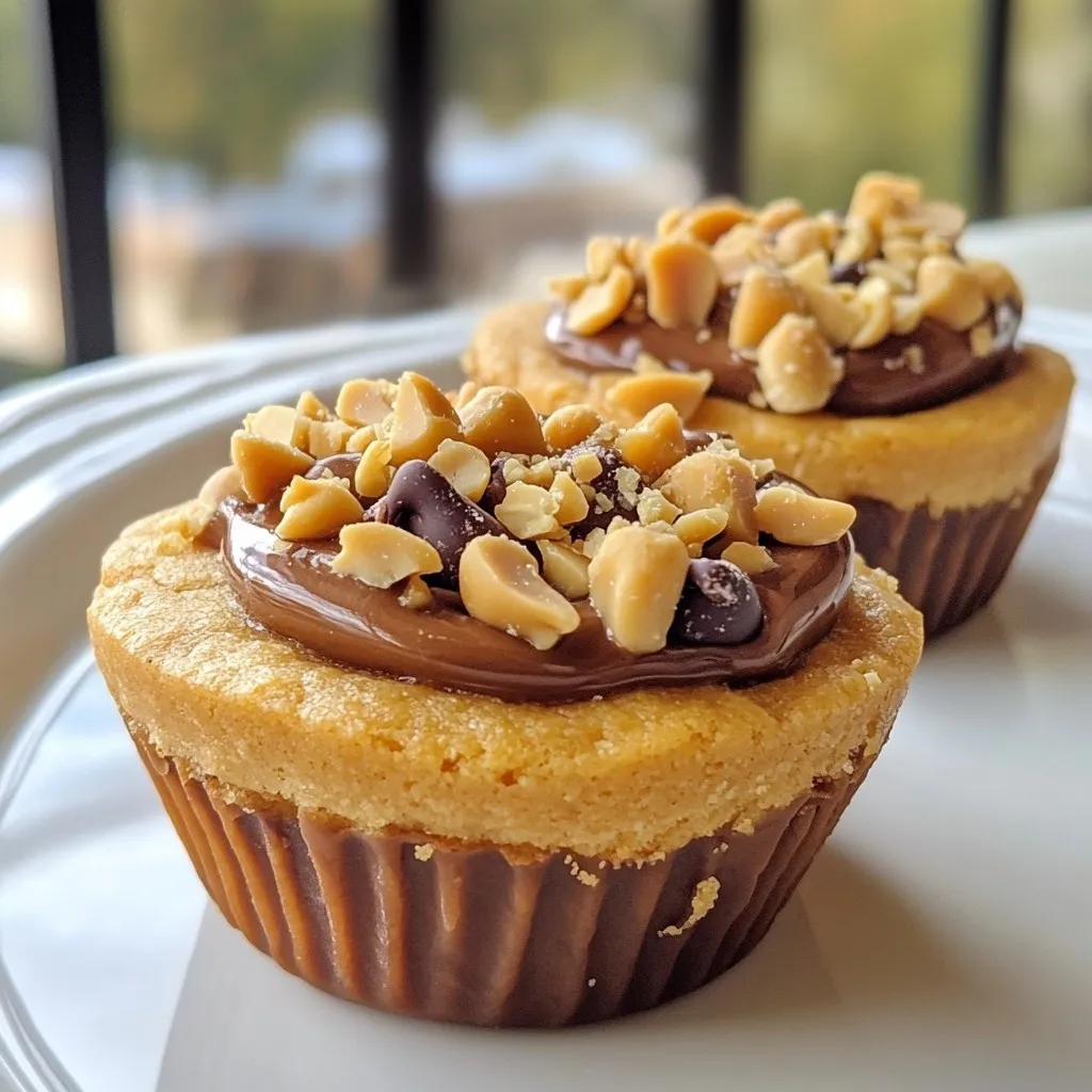 Peanut Butter Chocolate Chip Cookie Cups Delight