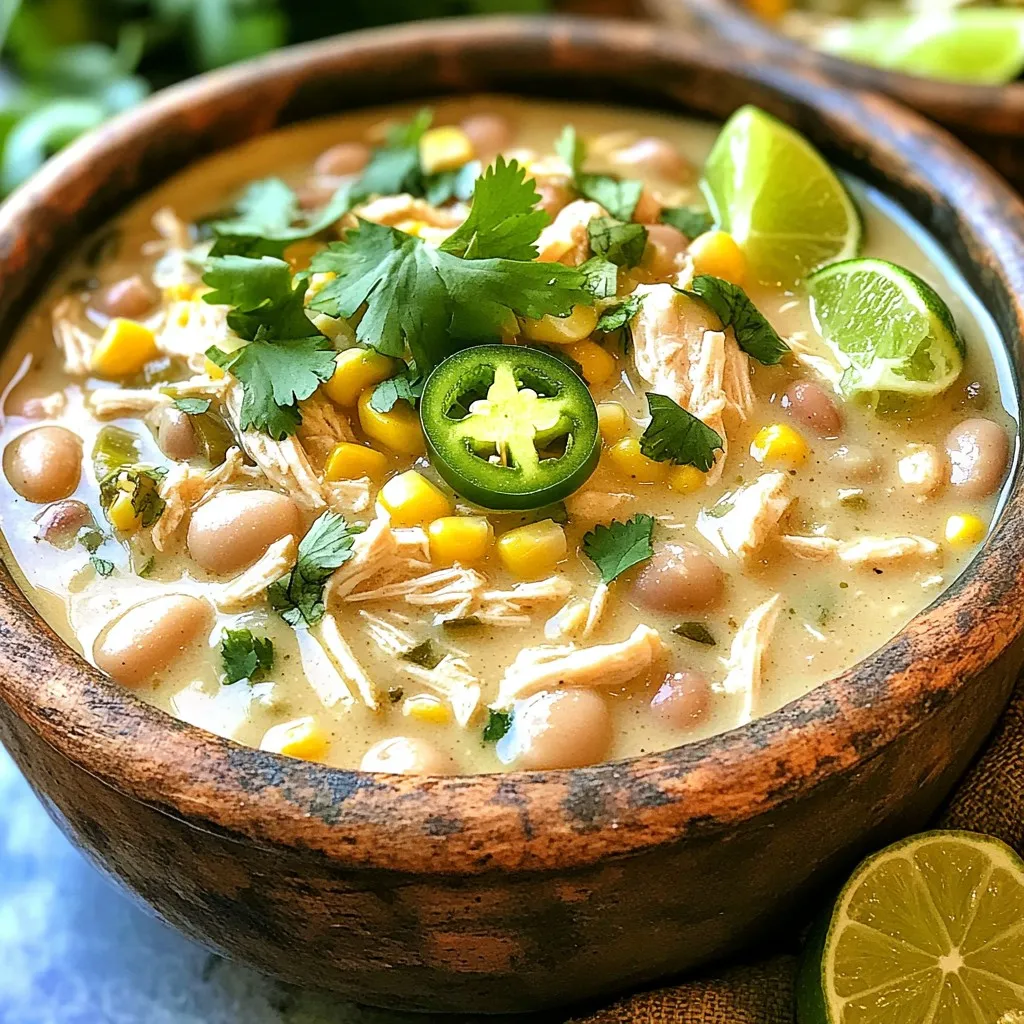 Savory Slow Cooker White Chicken Chili Simple Recipe